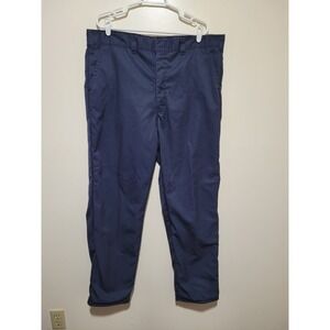Big Bill Work Pants Mens 42x32 Navy Blue Lined Straight Leg flame resistant